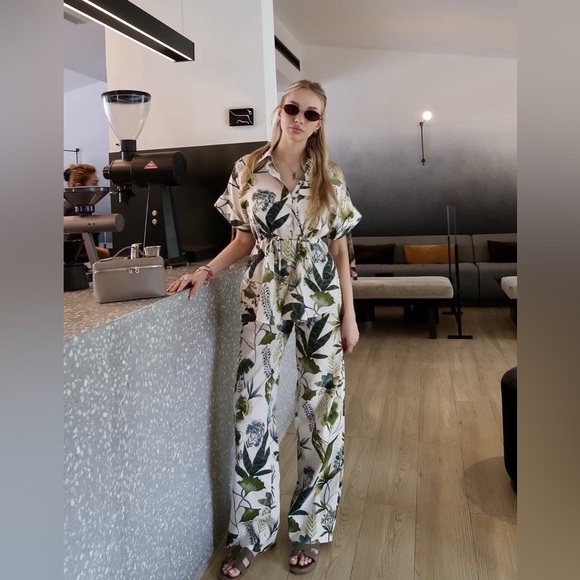 Zara Floral Print Pants - Picture 2 of 8